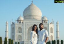 Allu Arjun Instagram - Happy 10th Anniversary to us Cutie . What a wonderful journey of ten years ... and many more to come ❤️ Taj Mahal, Agra City