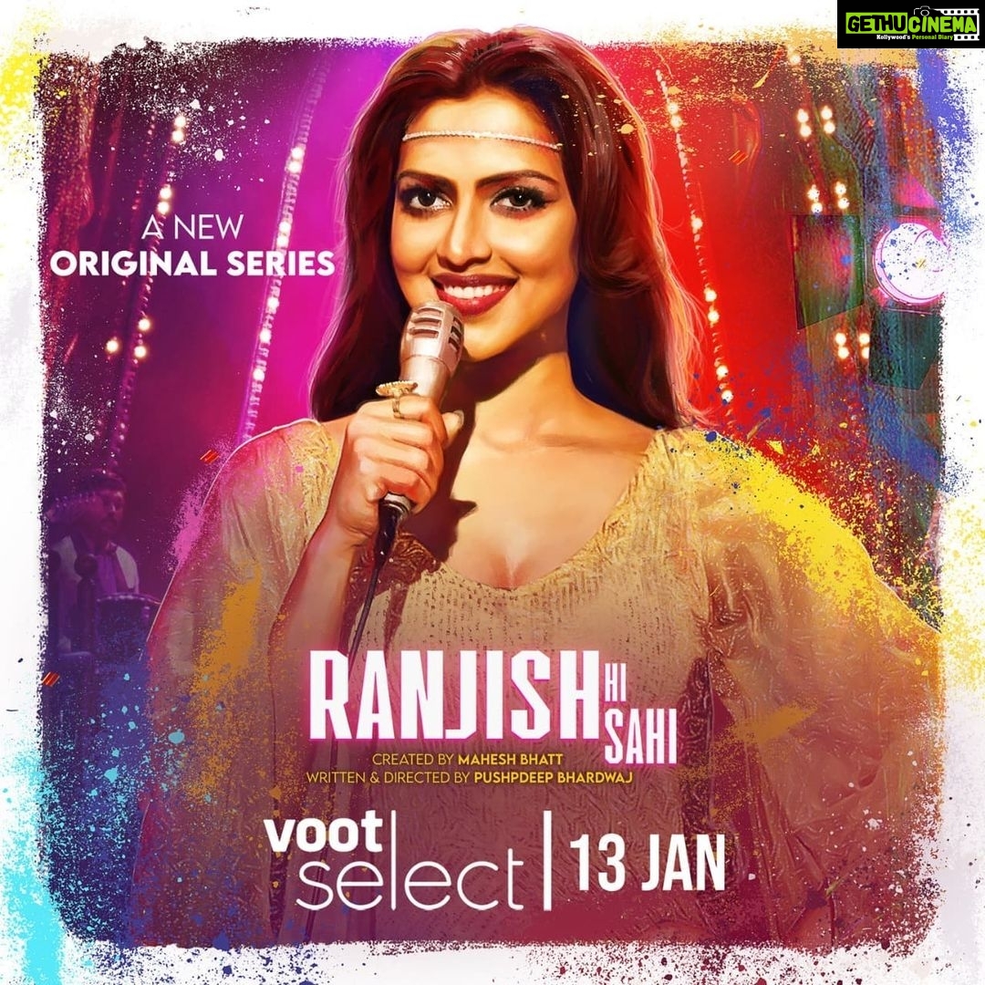 Amala Paul Instagram - She may have been winning hearts on-screen, but real life was different from reel life. How far will she go to claim the love she wanted?
Find out in #RanjishHiSahi: streaming on @VootSelect from 13th January. Created by @maheshfilm Written and directed by @pushpdeepbhardwaj @tahirrajbhasin @amupuri @visheshfilms @officialjiostudios @sakshibhatt #SahilSaigal #VisheshEntertainment