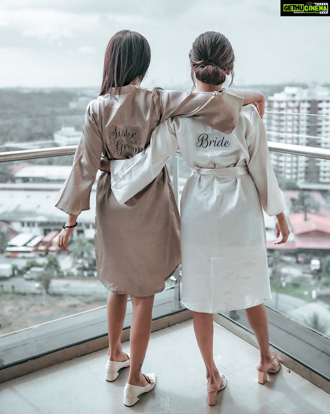 Amala Paul Instagram - Alca - the sweetest thing I know on earth. Well, my brother married her but I manifested all of her in one piece! π Unconditional lover, sexy as fuck, my childhood dream of a chechi (sistaa), the coolest fu***** Nats (nathoon-sis in law), healing touch π, amazing tea maker andddd, well nothing else so far on the plate, we are waiting π! You are the wildest party mate, best friend to go on whining, crying, and contemplating if I will ever find my prince charming (my Christian Grey π€ͺ or The Joker π
π¬) And LAST BUT NOT THE LEAST, the one who needs to be with mom the most! π€£π€£π€£ You are my home Alcoos. HAPPY BIRTHDAY. ππ¦ #alcasbirthday #letseatcake #happybirthday #manifestations Outfit: @lillys_couture_ Makeup: @makeupandhairbysagallya Photography: @nostalgiaevents.in Kochi, India