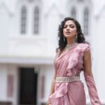 Amala Paul Instagram - Champagne soaked dreams 🥂 Outfit: @nikita.vishakha Styled by: @pallakhshah Assisted by: @himanyasingh MUA: @makeupandhairbysagallya Photography: @nostalgiaevents.in #poser #ootd #pink #blushes #goodvibesonly #playingdressup #alldayeveryday