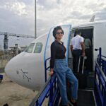 Amala Paul Instagram - I'm leaving on a jet plane...✈️ . . #jetsetgo #travel #trip #travelgram #traveldiaries #mood #clouds #cloudporn #ootd #AmalaPaul