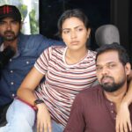 Amala Paul Instagram - Kamini being Kamini, Vivek's face says it all! 😂 . . . #Aadai #Aame #BtsOfAadai #KaminiTimes #PrankGang #teamawesome #AmalaPaul