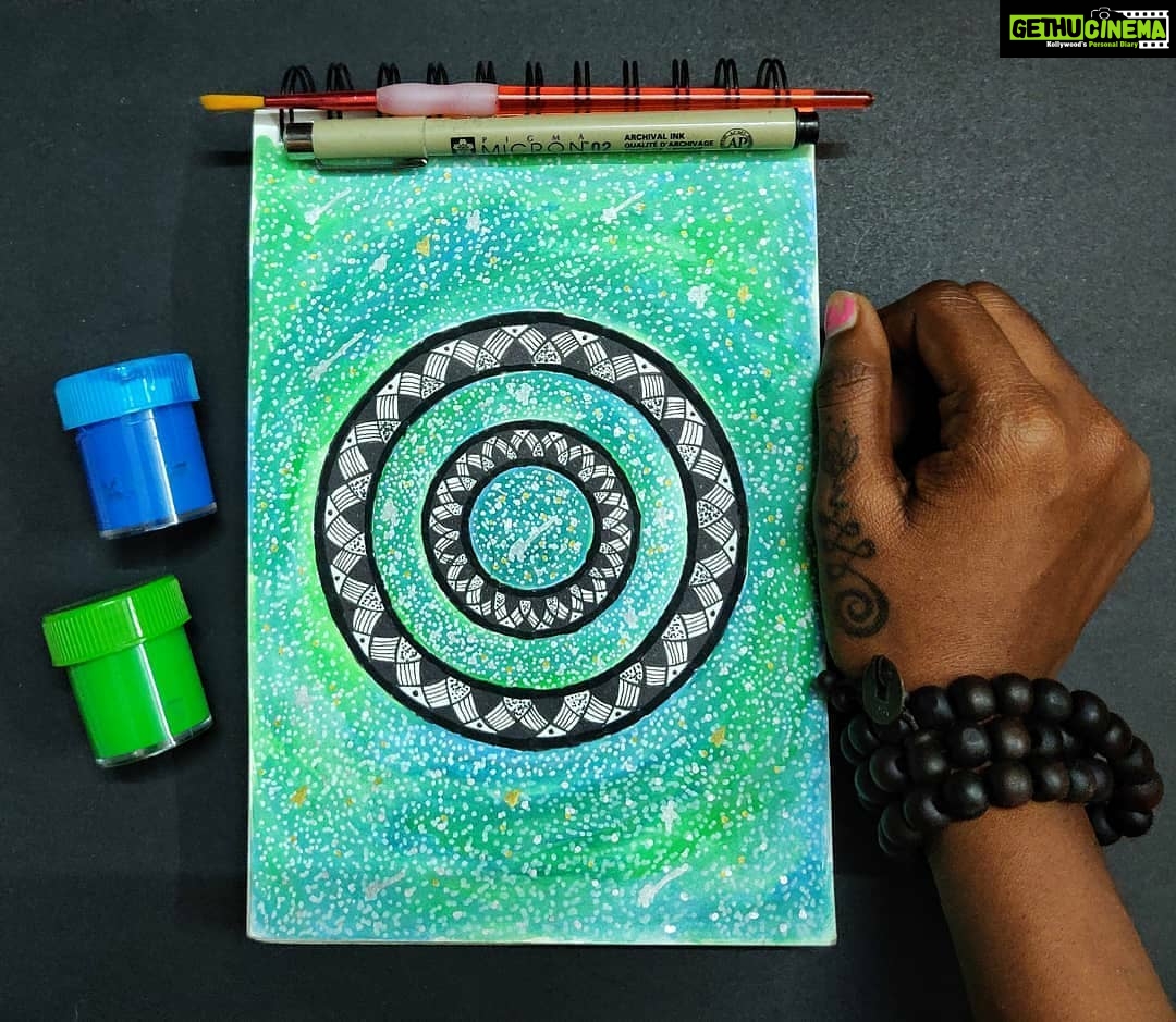 Amala Paul Instagram - It's true that art can set you free. This is beautiful. Thank you for sharing. π Reposted from @theescapeartisan - Dear You, You have been struggling hard to thrive success in everything you do, burning the midnight oil for a smooth sunshine the next day, running yonder mile to rise and shine, battling rough hand to win over existence, stressing about future and baffling about past. Oh You! I deeply regret to say that you have forgotten who you are in the process; a massive cosmos dancing in every breathe of yours, abundance of light and love flowing inward your cells, garden of eden resides in your heartbeat, vibrant magic gushing through your veins, infinite energy glowing your aura and a solemn creator of celebration, for the whole universe is inside you, awaiting to celebrate life, celebrate moments, celebrate very existence. As you thrive for something outside, go a little inward in the routine and slowly go deeper, you see your universe expanding beyond horizon to join in hands of celebration - Celebration of You! Forever, Your Universe . . . Theme : Celebration of the Inside & Outside Universe Materials : Watercolors, Micron Pigment Pen and Posca Markers . . . #theescapeartisan #apsaysicelebratemyself