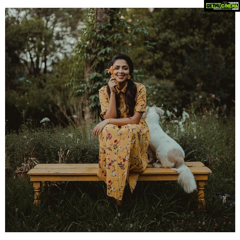 Amala Paul Instagram - Looking for love, like Alice, I fell inside the rabbit hole. I stumbled, tumbled, tripped, and trembled; where does love live? Is it up in the sky or deep down below? Is it in the hills or hiding between long bills? Where does love live? Love lives in everything alive! ✨ . #loveliveshere #mybabywinter