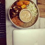 Amala Paul Instagram - talents : eating & slaying, working 💁💯 #delightfulbowl #veganfood