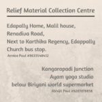 Amala Paul Instagram - Requesting people who are residing nearby edappally, palarivattom, kangarapadi, thevakkal, pookattupady and nearby areas to send relief materials to these centres. We will be distributing this to several camps nearby. WATER FOOD RATION, UNDERGARMENTS, SANITARY NAPKINS, BABY PADS MOST NECESSARY. PLEASE DO YOUR BEST. Do share #keralafloods #reliefmaterials #centre #edappally #kakkanad #thevakkal