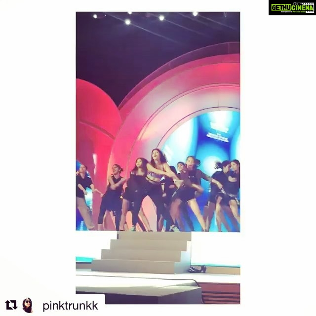 Amala Paul Instagram - Itβs gonna be a killer night!!!ππ» π₯ #Repost @pinktrunkk γ»γ»γ» //#AmalaPaul setting the stage on fire at the final rehearsals for #dazzlingtamizhachi tonight in #kualalumpur Wearing - @srstore09 @reebok KLCC Convention Centre