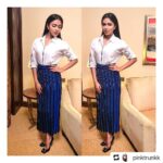 Amala Paul Instagram – #Repost @pinktrunkk
• • •
//#AmalaPaul wearing @zara separates shoes @gucci for interviews #dazzlingtamizhachi in #kualalumpur
Hair&makeup @imtiyazkhane24