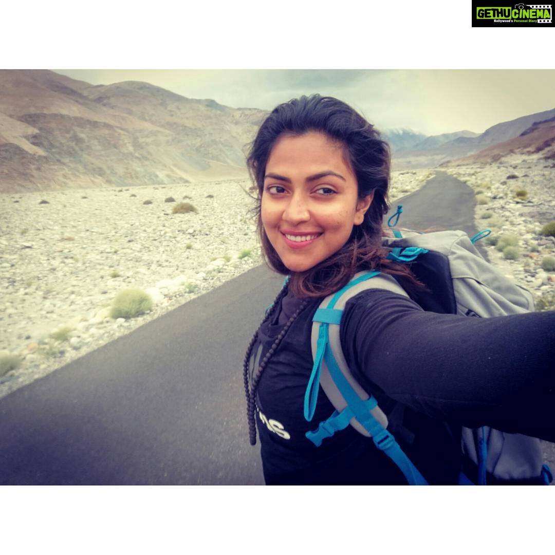 Amala Paul Instagram - Freedom is not about the size of your cage or power of your wings or non attachment to a person or a thing. Freedom is about being truly, madly and deeply attached to your own soul that you can't bear - if only for a moment - a life that doesn't honor it. - Andréa Balt #LadakhDiaries #Himalayas #Freedom #FreeSpirit