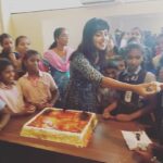 Amala Paul Instagram - Celebrating birth is joyous, and I have chosen to make it more joyous every year by celebrating my existence with supporting Almighty's creation, this year it was sponsoring education for 30 girl students from the weaker sections of my home town, Ernakulum. These happy hearts made my birthday truly wonderful! #birthdaycelebrations #happyheart #godspeed