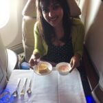 Amala Paul Instagram - This is why I say jet airways is the best airways because they let me have my hands full! #dessertlover #jetairways #mumbai