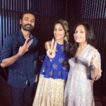 Amala Paul Instagram – A confluence of talents #dhanush @kajol #soundaryarajinikanth can’t get merrier than this!! 3 more days before the big-bang ☄ #vip2 #vip2in3days #promotions