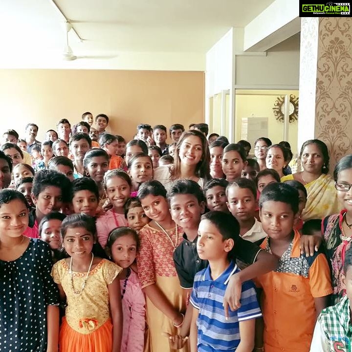 Amala Paul Instagram - Spent a day with Kids in our community, made a small contribution to their big career. A school kit to equip them to carry the world on their shoulders, maybe a small drop in a big ocean, but a small step to millions of big possibilities tomorrow . If we can contribute to our kids future even in some small ways, we will be positively impacting lives of many generations to come. Thank you mom and dad for helping me to conduct this.πππ