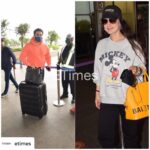 Ameesha Patel Instagram – Back to DELHI. ..Posted @withregram • @etimes Spotted! @arbaazkhanofficial looks cool, #AmeeshaPatel goes comfy; celebs latest airport look! 

#arbaazkhan #ameeshapatel #airportlook #spotted #bollywood #etimes