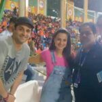 Ameesha Patel Instagram - Throwback prior to COVID when we had packed stadiums . God knows when all this will happen again. With my most lovely and family to me Mr Rajiv Shukla and @kuunalgoomer at an IPL match prior to COVID 19... waiting for a normal life soon .. stay safe all ❤️❤️