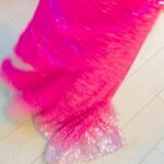 Ameesha Patel Instagram - Wearing a saree at shoot after sooooo long ... YES it had to be PINK 💗💗💗💗💗💕💕💕💕📽📽 @iamkenferns u made me look like barbie 💗💕