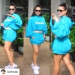 Ameesha Patel Instagram – Posted @withregram • @snehzala @ameeshapatel9 snapped for dubbing in #mumbai today
.
.
#ameeshapatel #dubbing #paparazzi #lookoftheday #hottie #instadaily #Snehzala
