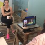 Ameesha Patel Instagram - Early morning Zoom fitness discussions with doctors from all around India ... our heartfelt thanks to all of u medical staff working day and night in this worsened Covid situation ... u r the superheroes doing all the best to keep us safe 🙏🏻🙏🏻🙏🏻🙏🏻👏🏻👏🏻