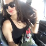 Ameesha Patel Instagram – Enroute an EVENT .. WORK MODE on an auspicious day .. for an inauguration ❤️❤️💙💖✅