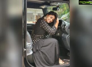 Ammu Abhirami Instagram - MY THAR IS HERE!!!... Let me tell you all a kutti story, In the year 2012, when i was in my 7th grade I vividly remember, me and my appa were waiting in Virugambakkam signal. That is when i saw "him" , my "first love" , my "crush" MAHINDRA THAR🖤!!!... I was jaw dropped!!!! I have never seen any car this majestic and soo alluring... Let me get this straight I'm not a girl that's into cars and automobile stuffs...So for a totally uninterested girl this was a hugeee hit of attraction, perhaps love??? I asked appa " Yaaru pa ivan? Epdi erukan getha????" My dad was concerned at first that is 13 year old daughter is starting to sight adichify already, soon to his relief he understood that i was talking about the car which i didn't even know the name of ... My dad said "Adhuthan Thar, sema vandi, getha erukum" All this while i couldn't take my eyes off from the car and then unfortunately the signal came and we drove past the car.... I remember telling my dad "Na car nu onu en life la vanguna adhu modhala THAR ra matum than erukum" My dad said "kandipa kanna nalla hardwork podu unala kandipa orunal vanga mudiyum" Cut to: 2021! Here I am still pinching myself that my dream came true!!!!! Yes! I brought My Own Thar and he is all mine 🙈! Super surreal! Only if i could go back to my young self ,hug her tight and say "GIRL YOU DID IT!" 13 year old abhi would be proud of me :') .... So guys!!! All i wanna say is DREAM! DREAM BIG!!!!!! WORK HARD!!!! MANIFEST!!! ONE DAY YOU WILL ACHIEVE EVERYTHING YOU WANTED, EVERYTHING YOU DESERVE... JUST FOCUS AND BE A KIND PERSON... LIKE I ALWAYS SAY "GOD IS KIND" .... Love you all❤️ Need all your positivity and blessings🙏... Om namah shivaya✨✨✨
