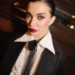 Amy Jackson Instagram - @valentino.beauty … you beauty’s!! Thankyou for a night of festive frolicking in fabulous @maisonvalentino style and cheer-sing to your unbelievable first year in the beauty industry. Roll on 2022 ❤️ Makeup by @juanbavaldi Hair & nails @ruubyapp The NoMad Hotel London