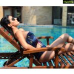 Amyra Dastur Instagram - #sunkissed ☀️ . . #behindthescenes of the #summerbae shoot with @thepeacockmagazine_ 💥💥💥 Wearing a #denim #bodysuit by @falgunishanepeacockindia ✨⚡️✨ Shoot Location - @dellaadventureandresorts Makeup and Hair by @priyalahon 📸 Picture Credit - @aaliadesai ♥️ . . @falgunipeacock @shanepeacock 🌟 Della Adventure & Resorts