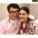 Amyra Dastur Instagram – #kungfuyoga hit India’s theatres 4 years ago today ➡️ 3/2/2017 🌟
This film will always be special because of the amazing chance it gave me to work with one of the world’s greatest idols! Thank you #jackiechan & #stanleytong for this fun filled film ♥️ 
.
.
.
#netflix #grateful #feelgoodmovie #bollywoodgoesglobal #amazingexperience #nevergiveup