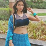 Anaika Soti Instagram - This blue Lehenga has my heart 🐬