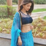 Anaika Soti Instagram - This blue Lehenga has my heart 🐬