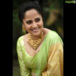 Anasuya Bharadwaj Instagram - For #Jabardast #tonyt #DiwaliSpecial 🪔 Wearing @gaurinaiduofficial @gaurinaidu 🦜 Jewels by @lorifinejewellery 👑 PC: @valmikiramuphotography @nagraphyofficial 💫