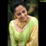 Anasuya Bharadwaj Instagram - For #Jabardast #tonyt #DiwaliSpecial 🪔 Wearing @gaurinaiduofficial @gaurinaidu 🦜 Jewels by @lorifinejewellery 👑 PC: @valmikiramuphotography @nagraphyofficial 💫