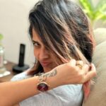 Anasuya Bharadwaj Instagram - Playing Random clicks.. also showing off my new gift from my man @susank.bharadwaj 😘 @emporioarmani