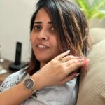 Anasuya Bharadwaj Instagram - Playing Random clicks.. also showing off my new gift from my man @susank.bharadwaj 😘 @emporioarmani