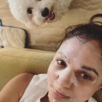 Andrea Jeremiah Instagram – Because every masked hero needs a sidekick 🐶

On a serious note, #wearamask 😷