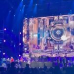 Andrea Jeremiah Instagram - Thank you #Dubai for the best birthday ever ! ❤️🎤💃🏻✨ @expo2020dubai @arrahman @btosproductions @nazeef_btos 📸 @midhun.mohan_ #arrahman #dubaiexpo2020 #onstage #livemusic #concert #tamil