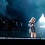 Andrea Jeremiah Instagram - Thank you #Dubai for the best birthday ever ! ❤️🎤💃🏻✨ @expo2020dubai @arrahman @btosproductions @nazeef_btos 📸 @midhun.mohan_ #arrahman #dubaiexpo2020 #onstage #livemusic #concert #tamil