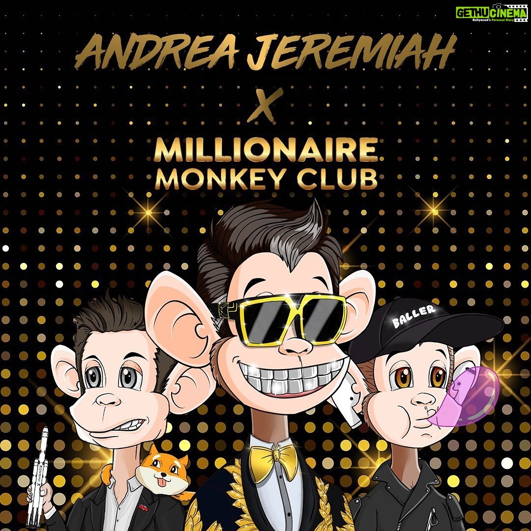 Andrea Jeremiah Instagram - So excited to be part of the hottest new exclusive NFT project joining the Metaverse, the Millionaire Monkey Club! π₯ @millionairemonkeyclub The Presale launch date is 17th February 2022. Whitelisting is open! So join the community on Discord app and become a whitelisted member to gain access to the presales. Whitelist spots are limited so hurry! ππ MMC are giving away $250,000+ to the community in NFTs, cash prizes, great benefits, rewards, exclusive utilities and more! π Not to forget, they are giving back to charities in $50,000, will be hosting VIPs and exclusive parties, and the artwork lineup is amazing! So donβt miss out! π Check out the Website for more information and join the Discord community! https://www.millionairemonkeyclub.com/ #Nft #nfts #nftcommunity #nftcollectors #nftcollection #millionairemonkeyclub #mmc