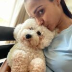 Andrea Jeremiah Instagram – Post gym morning #selfies with my baby boy @jonsnow.bichon who didn’t get much sleep last night thanks to crackers going off well past midnight 🤬🤬🤬 

Yes, #diwali is a special time for us all, but also a scary time for pets, the old & the sick… So let’s be kind this Diwali 🙏🏻