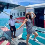 Andrea Jeremiah Instagram - Up up & away ✈️ 🌊 @transmaldivian @pickyourtrail @sunsiyamresorts #transmaldivian #tma #tmaexperience #letspyt #holiday #maldives