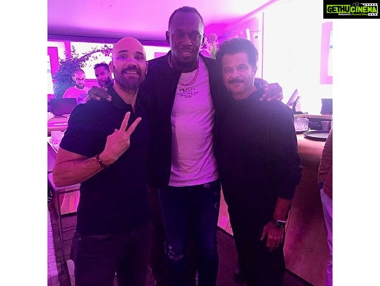 Anil Kapoor Instagram - To a legendary night! @usainbolt @hussein_mofarah #DrHansWilhelmMullerWohlfahrt