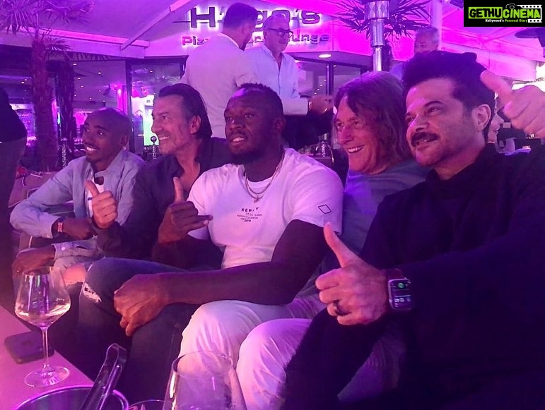 Anil Kapoor Instagram - To a legendary night! @usainbolt @hussein_mofarah #DrHansWilhelmMullerWohlfahrt