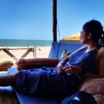 Anisha Victor Instagram - Waiting for my Piña Colada. 🍹 🍍🌴🍃🍀🐳🐚 #sun #sand #beach #pinacolada #goa #southgoa #canacona #sea #waves #eezybreezy Agonda, Cancona