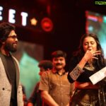 Anjana Rangan Instagram – Just for @alluarjunonline ❤️❤️❤️ 
One of the most respectful, sweetest , kindest and down to earth Stars i have ever met. 
Thank u @rjbharathofficial for being a brilliant co host and u were at ur best flow as AA told you later Loved every moment of #pushpatamilgrandsuccessmeet ❤️