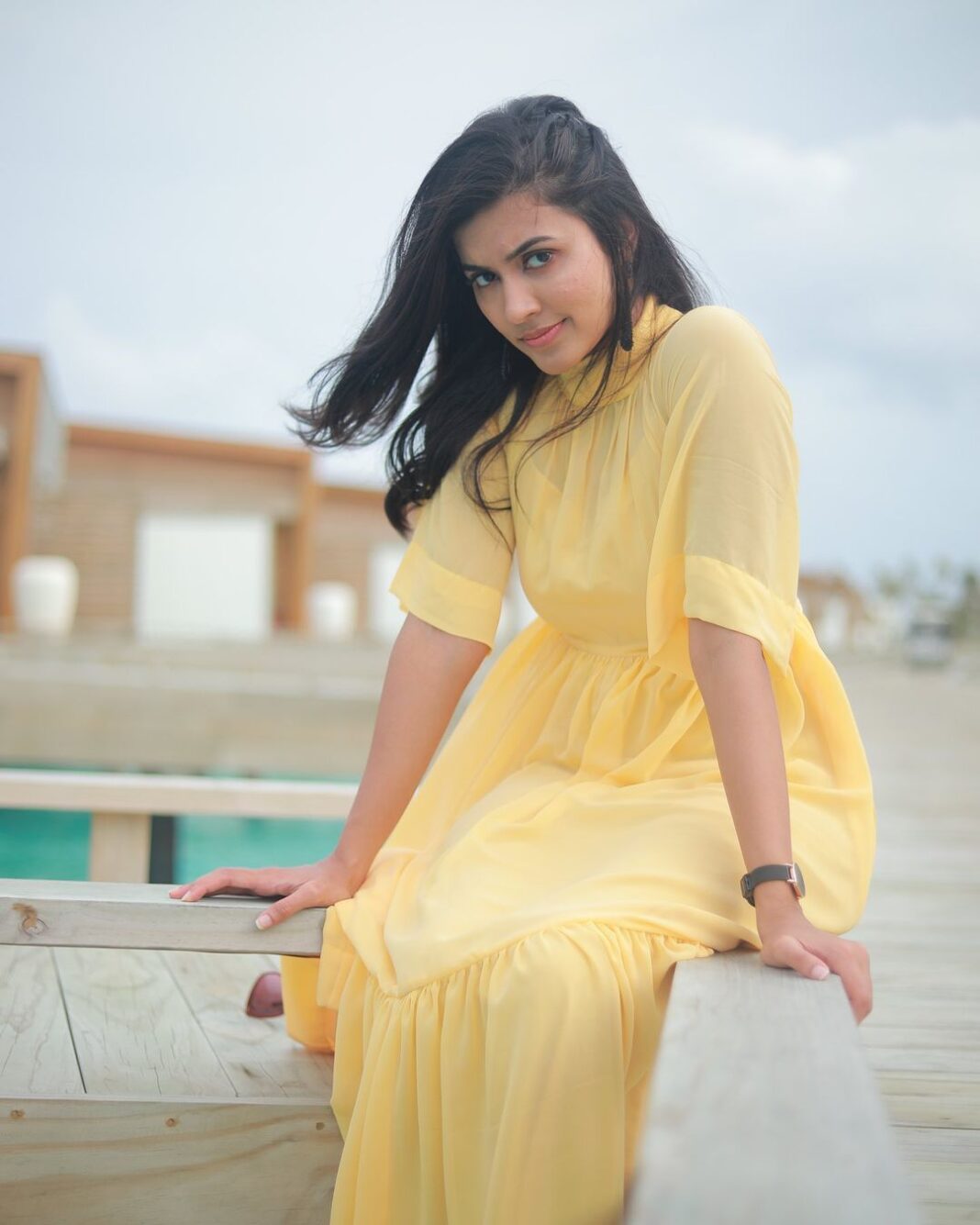 Anju Kurian Instagram - S U N D A Y M O O D 💛 💛 💛. 📸- @thevenkatbala 💄- @femy_antony__ 💁🏻‍♀️- @stylefilesbyzoya__joy 👗- @ioara_couture 💍- @thousandthings.cochin #traveldiaries #ｓｕｎｄａｙｍｏｏｄ #thisorthat #highlights #sundayvibes #currentmood #yellow #travelingram #instatravel #fashiongram #beautifulplaces #instadaily #postoftheday #gooddays #justories #anjukurian #sundaymood☀️ #naturelover #pictureperfect #xoxo Maldives