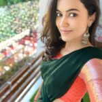Anju Kurian Instagram – #mandatorytraditionalselfie 
 ❤️💚❤️