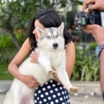 Anju Kurian Instagram - Me being a terrible model with my beautiful werewolf 🐶. As you wobble into the new week, try to be a kind soul in this world. Do good & be kind ❤️.