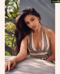 Anu Emmanuel Instagram - I look kinda mean here but then again maybe I am 🤔😇

📷 @kalyanyasaswi