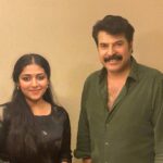 Anu Sithara Instagram - After a long time again with The True Elegance. @mammootty Mammooka
