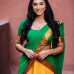 Anukreethy Vas Instagram - Got that desi feeling ❤️ . PC @ajay_shadowsphotography 📸 Outfit @archana.karthick 👗 Muah @sangeethamakeoverartistry 💄 Jewellery @fineshinejewels 💍 . #traditional #southindiansaree #tamil #halfsaree #anukeerthyvas @timestalent @missindiaorg Chennai, India