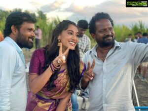 Anukreethy Vas Instagram - Couldn’t have asked for a better debut film or for a better team ❤️ #supergrateful 
.
@ponramvvs you are the best director and teacher ! You have made my debut film experience a memorable one and I can’t thank you enough 🙏🙏🙏❤️ 
.
@dir_thalapathy you were the best associate director one could ask for ❤️ can’t wait for our next schedule 🥰🥰 
.
@dineshkrishnandop thank you for always being so patient and calm and also thank you for making me look good 🥰🥰🥰
.
@actorvijaysethupathi I run out of words to explain my gratitude to you ❤️ you are the absolute best  and I’m  truly elated to work with you ❤️❤️🙏 you are the most humble , talented and hardworking person I know and I love you sir ❤️ 
.
@sunpictures @timestalent thank you for making this happen ❤️ 
.
#debutfilm #tamilcinema #tamilmovie #kollywood #vijaysethupathi #vjs46 
.
@vijaimuthupandi @vijaytvpugazh let’s take a picture in the next schedule though 💋